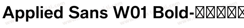 Applied Sans W01 Bold字体转换